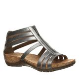 Sandália Bearpaw Layla Gunmetal De Couro Sintético Feminina Tamanho 6