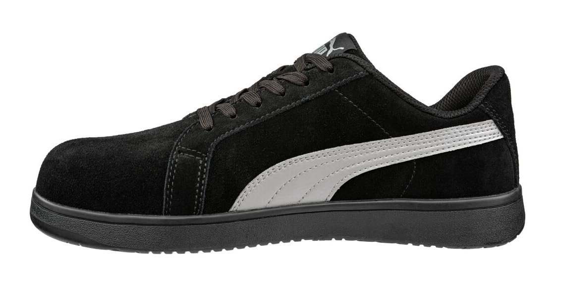 Sapatos Puma Iconic Suede Low Astm Eh Sr Para Homens Preto/cinza 13