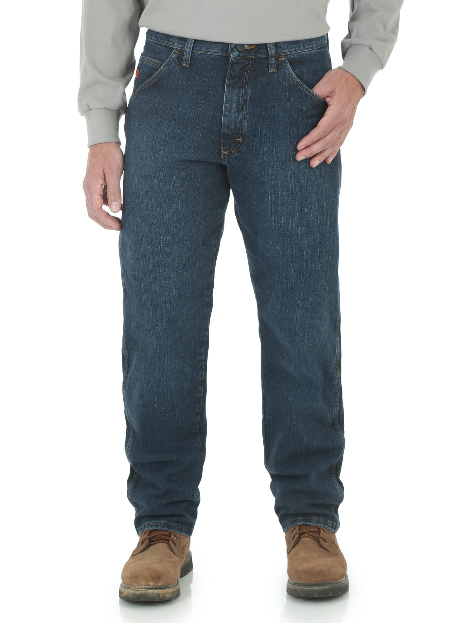 Calças Utilitárias De Trabalho Wrangler Riggs Workwear For Advanced Comfort, Jeans De Ajuste Descontraído Para Homens