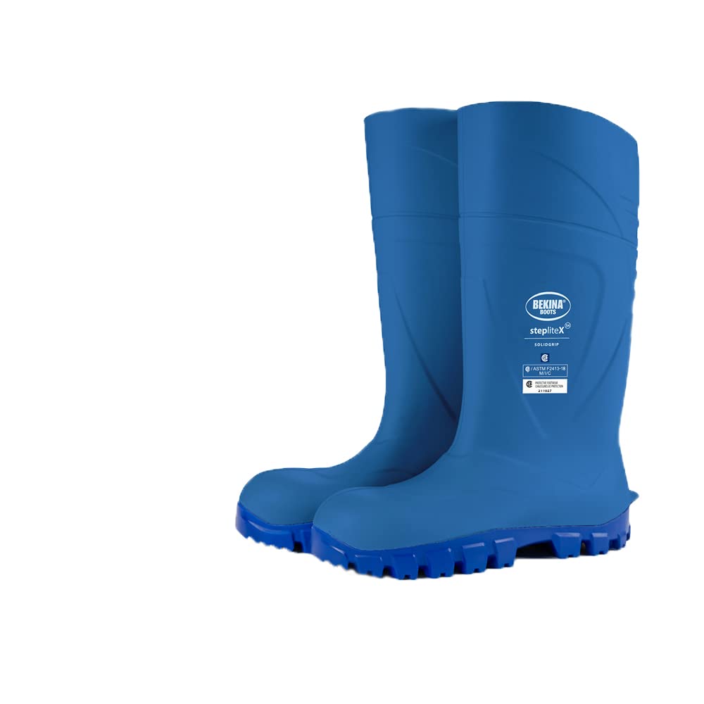 Botas De Segurança Wellington Bekina Steplitex Solidgrip S4 Blue