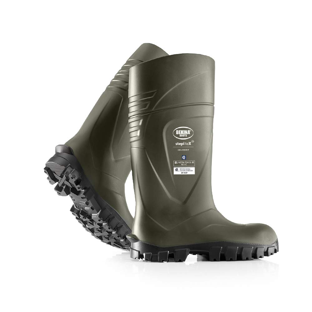 Botas De Segurança Wellington Bekina Steplitex Solidgrip S4 Verdes
