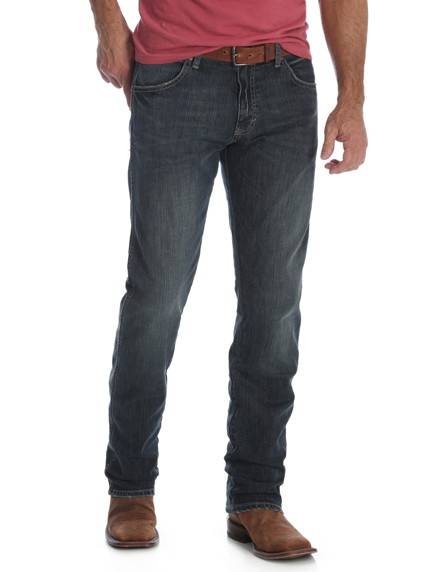 Jeans Wrangler Masculinos, Retrô, Slim Fit, Perna Reta, Jerome