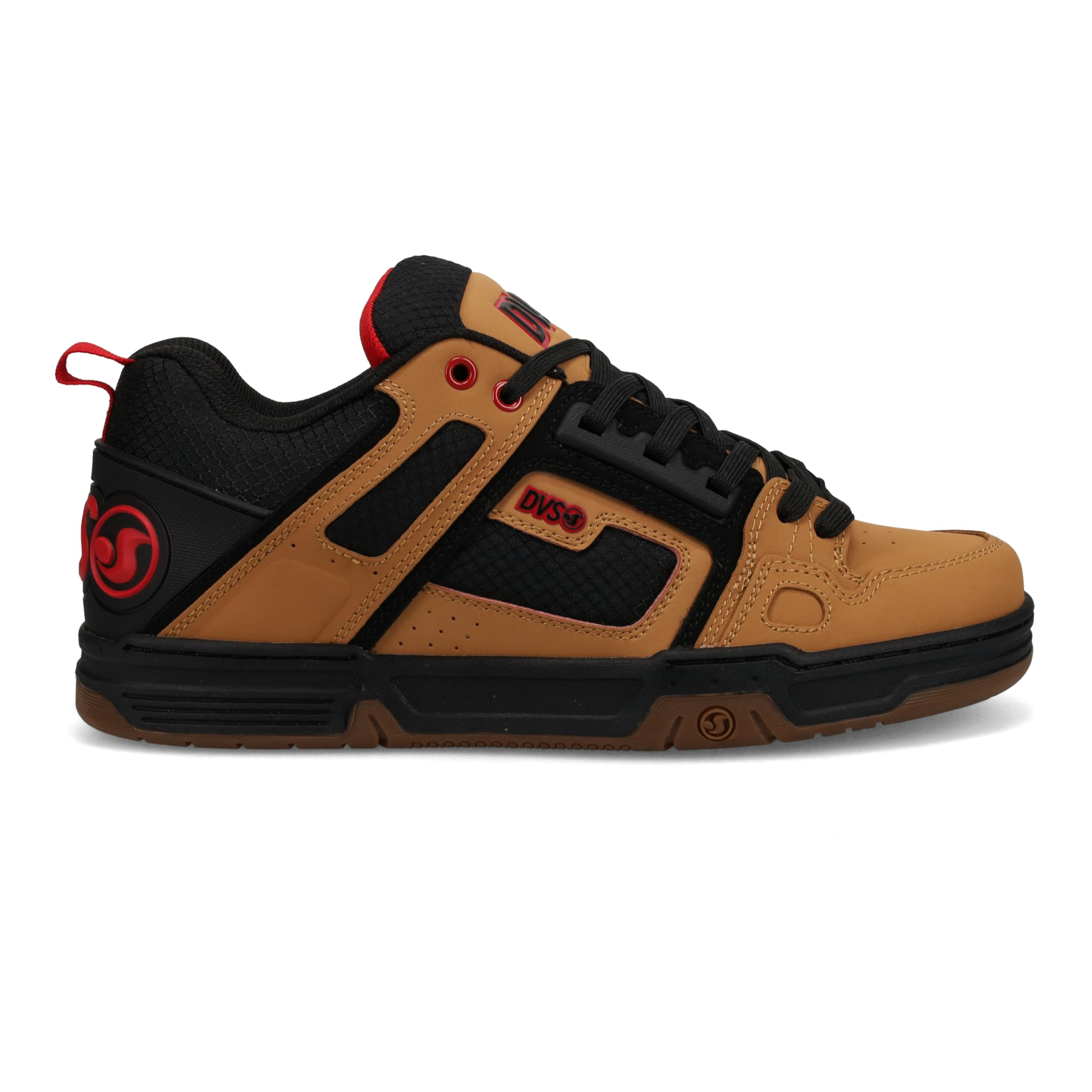Sapato De Skate Dvs Para Homens Bronzeado/preto/vermelho Tamanho 8.5