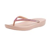 Chinelo Fitflop Iqushion Ombre Sparkle Feminino Bege Tamanho 6 Eua