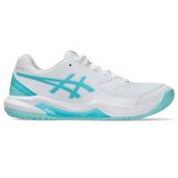Tênis Pickleball Asics Gel-dedicate 8 Femininos Brancos/energéticos Aqua