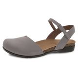 Sandália Dansko Rowan, Palmilha Feminina De Espuma Viscoelástica De Cortiça, Cinza 39-40