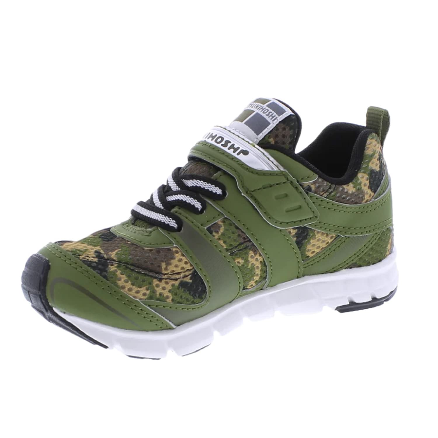 Sapatos Infantis Tsukihoshi Velocity Com Fecho De Alça Verde/camuflado 10,5 K