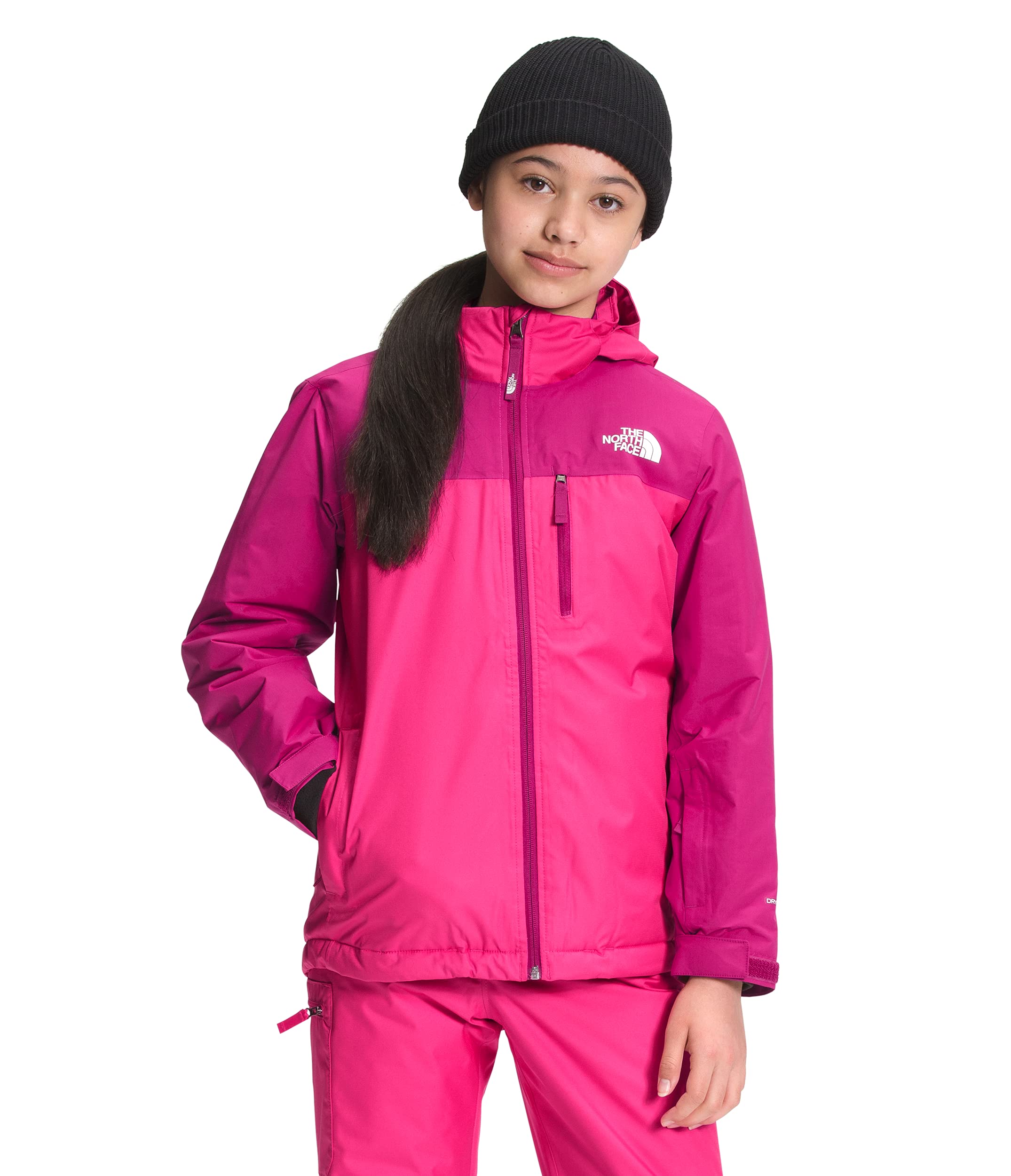 Blusão The North Face Snowquest Plus Com Isolamento Para Crianças, Cabaré, Rosa
