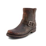 Bota De Tornozelo Frye Veronica Bootie Feminina De Couro Preto 6,5 Eua