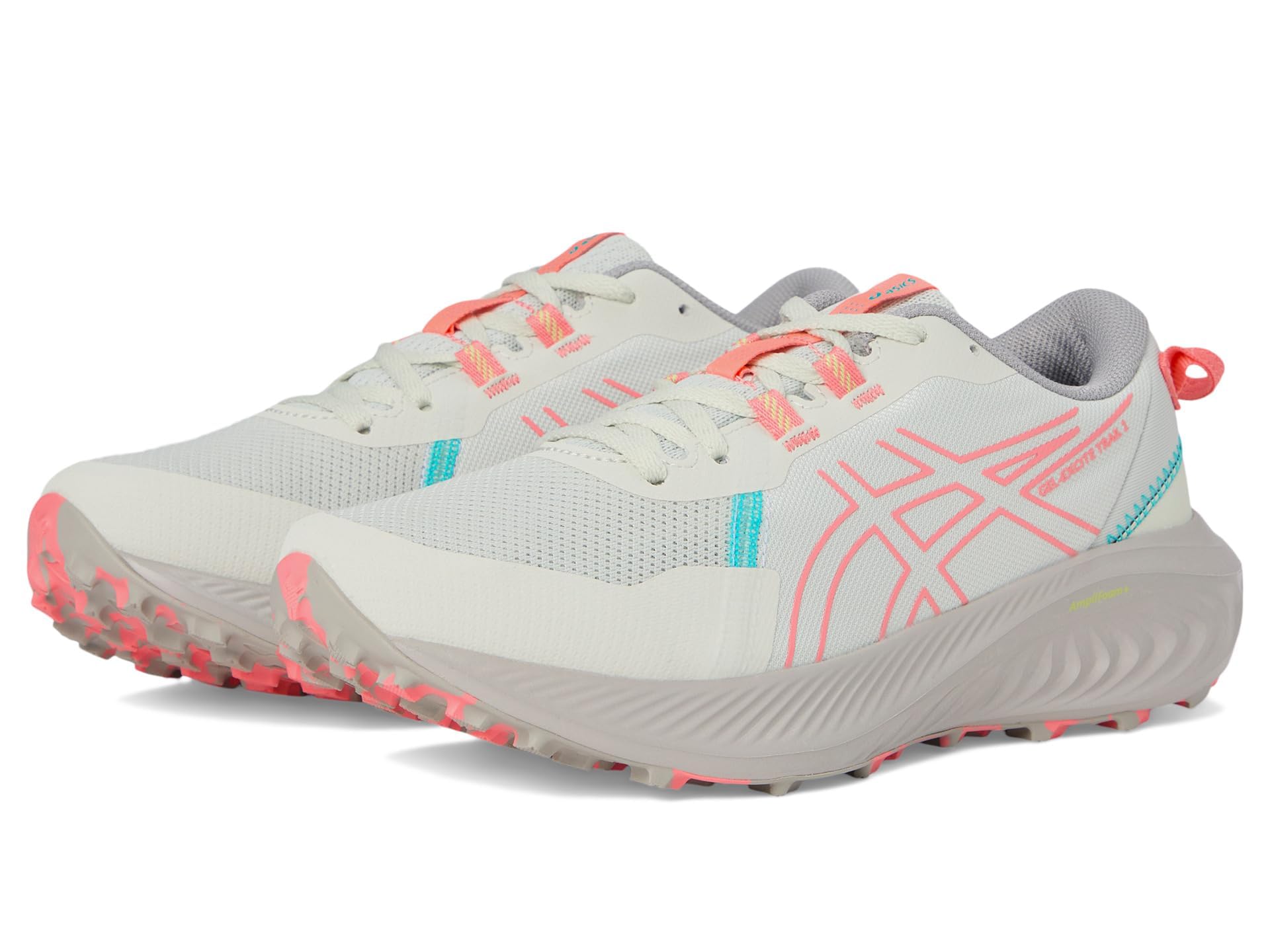 Tênis De Corrida Asics Gel-excite Trail 2 Femininos Lake Grey/guava