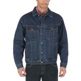 Jaqueta Wrangler Sem Forro Para Homens Antique Indigo 2x Big