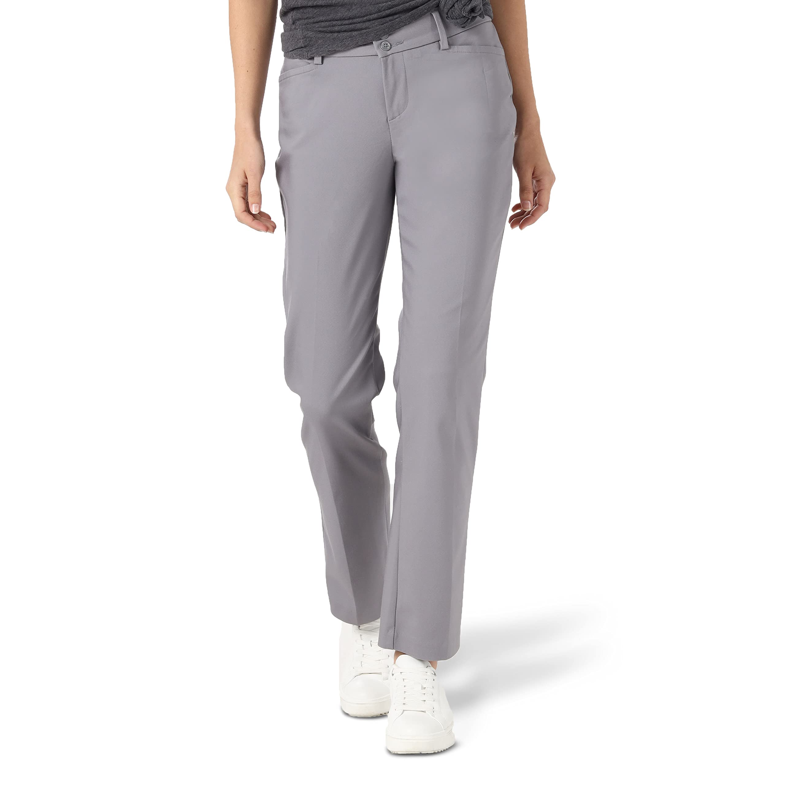 Pant Lee Secretly Shapes Regular Fit Straight Leg Grey 8l