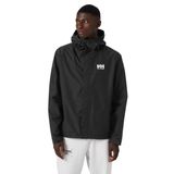 Casaco De Chuva Helly Hansen Seven J Impermeável Para Homens Preto