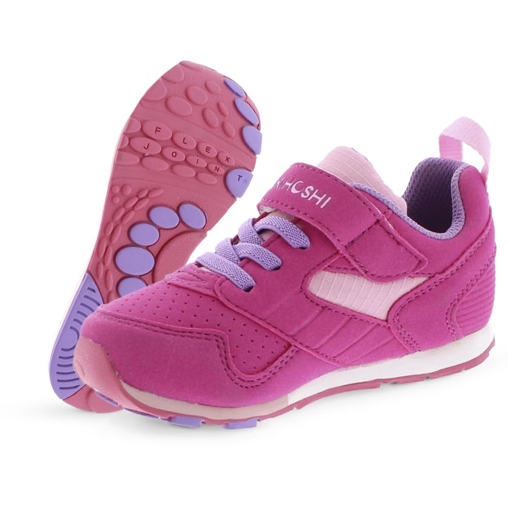 Sapatos Infantis Tsukihoshi Racer Com Fecho De Alça Fúcsia 9,5 T (1-4 Anos)