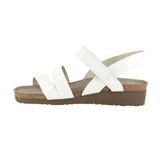 Sandálias Femininas Naot Kayla Com Suporte De 3 Alças Em Couro Porcelânico