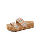 Sandália Slide Reef Cushion Vista Hi Women Beachy Woven 8.5