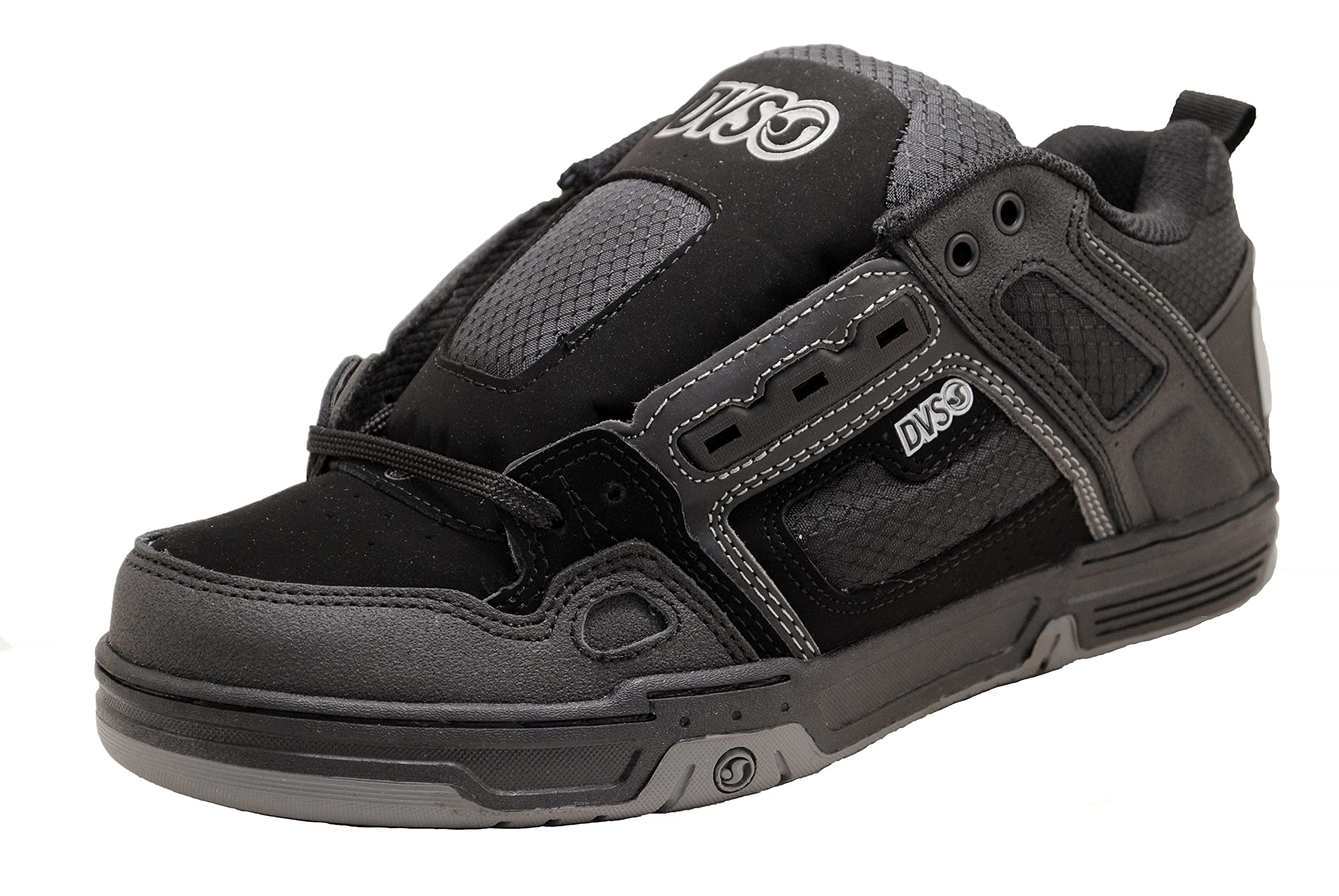 Sapato De Skate Dvs Comanche Para Homens, Carvão Reflexivo Preto