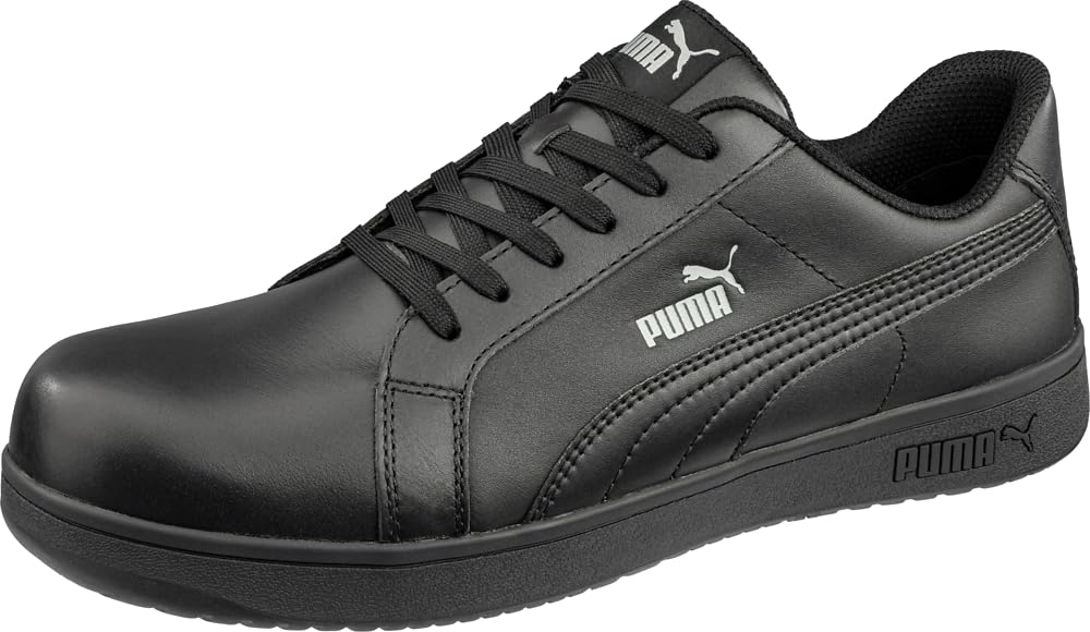 Sapato De Segurança Puma Herwnspu P Para Mulheres Black Smooth Sd 7.5