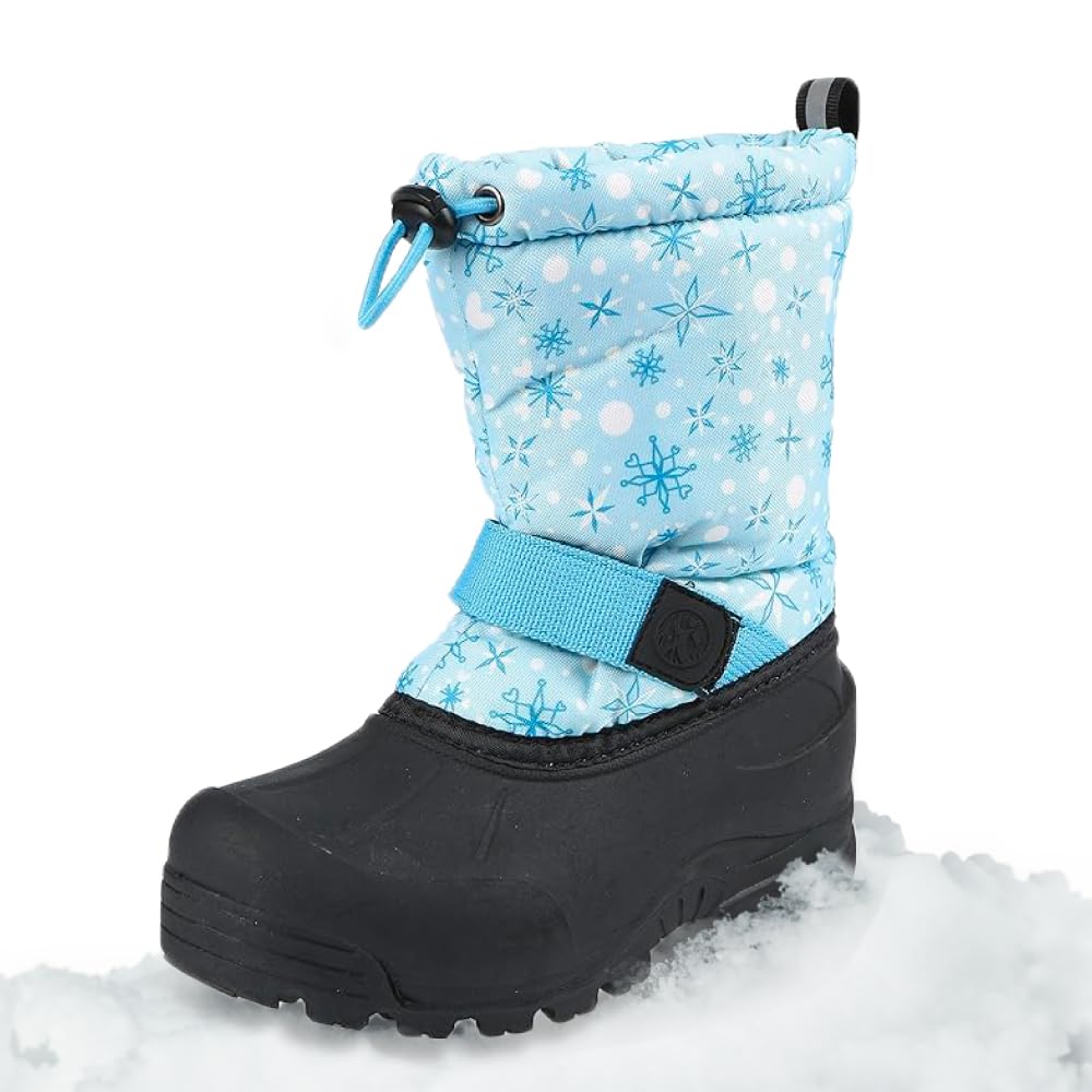 Bota De Neve Northside Kids Frosty, Azul Claro, 6