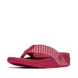 Sandálias Fitflop Surfa Multi-tone Webbing Toe-post Wedge Red