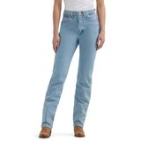 Jeans Wrangler Cowboy Cut, Cintura Alta, Slim Fit, Descolorante Feminino