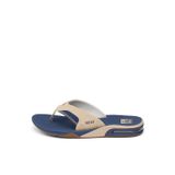 Chinelo Reef Fanning Masculino Com Suporte De Arco Bronzeado/azul/castanho