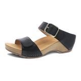 Sandália Dansko Tanya Slip-on Wedge Para Mulheres Pretas Tamanho 39-40