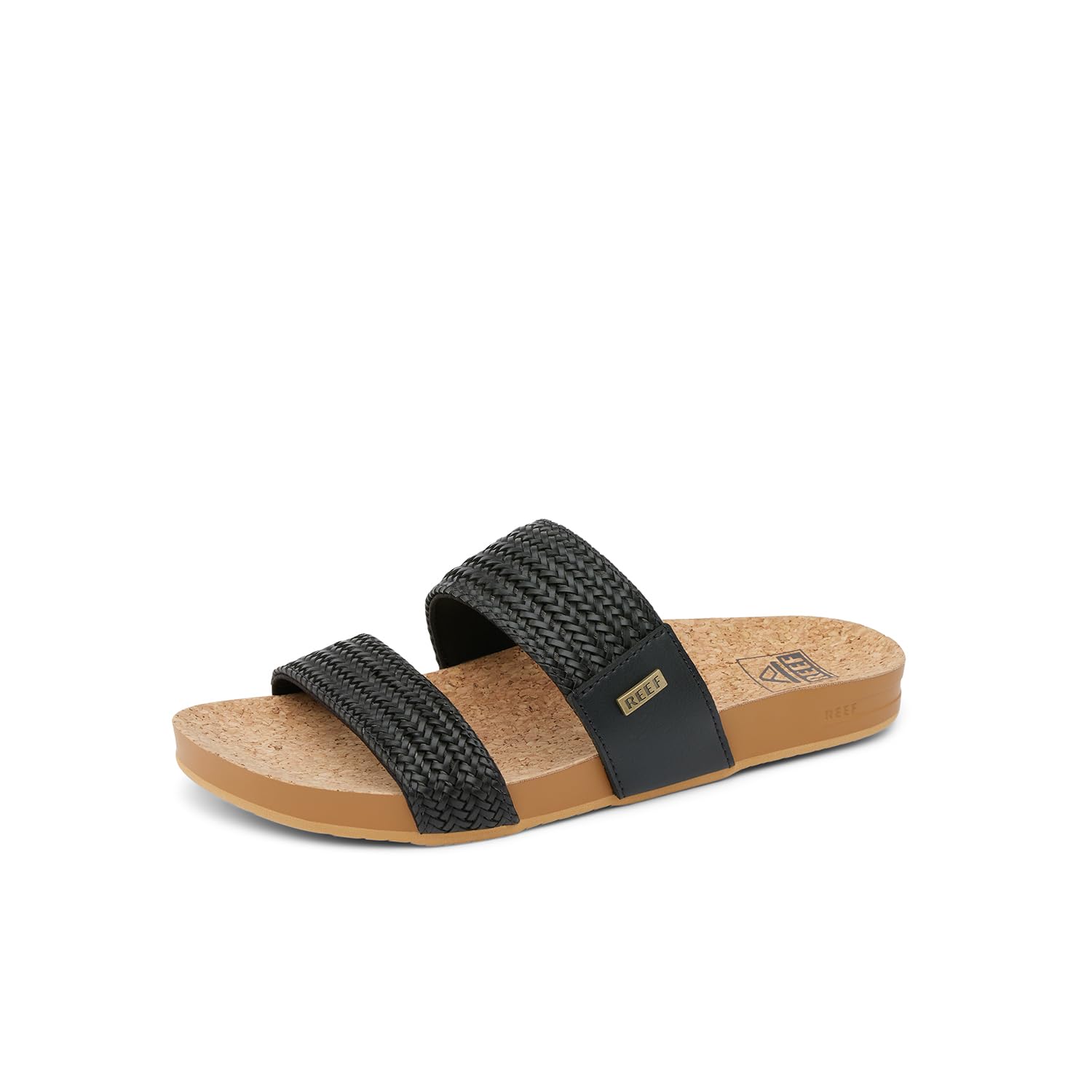 Sandálias Femininas Fashion Slide Reef Vista Braid Ii Pretas 8,5