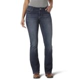 Bota Feminina Jean Wrangler, De Cintura Média, Elástica, Corte Azul Marinho