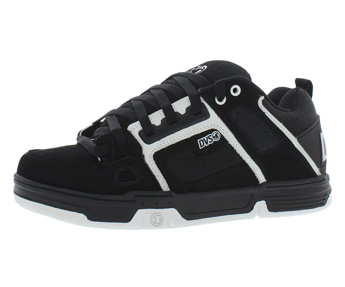 Sapato De Skate Dvs Comanche Para Homens Preto/branco Nubuck Tamanho 12