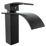 Torneira Monocomando Cascata Stillus Home Preta Metal