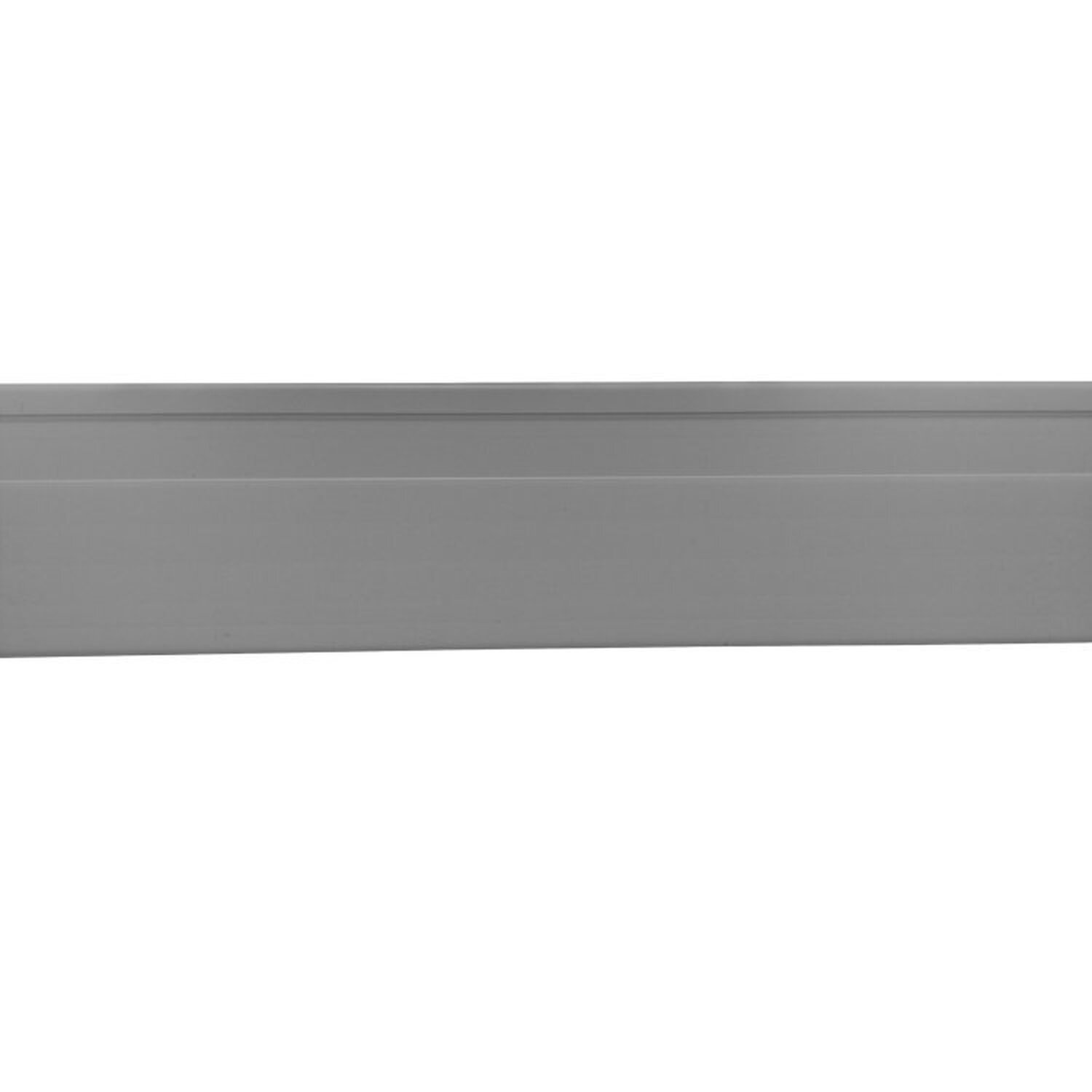 Kit Com 15 Barras Rodapé De Pvc 10cm X 15mm X 2,40m Master Bariri 36m Cinza