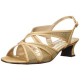 Sandália Feminina Easy Street Tristen Com Salto Dourado E Glitter 5.5