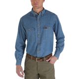 Camisa De Trabalho Wrangler Riggs Workwear Advanced Comfort Navy