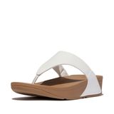 Sandálias De Chinelo Fitflop Lulu Toe Post Leather White Women