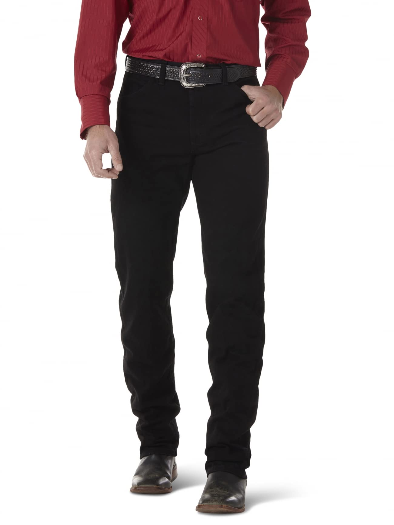 Jeans Wrangler Cowboy Cut Active Flex Original Fit Em Preto