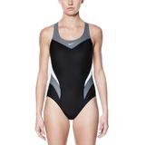 Roupa De Banho Feminina Nike Victory Color Block Power Back Preta