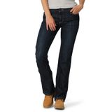 Vestuário De Trabalho Feminino Jean Wrangler Riggs Com Corte De Bota Retrô