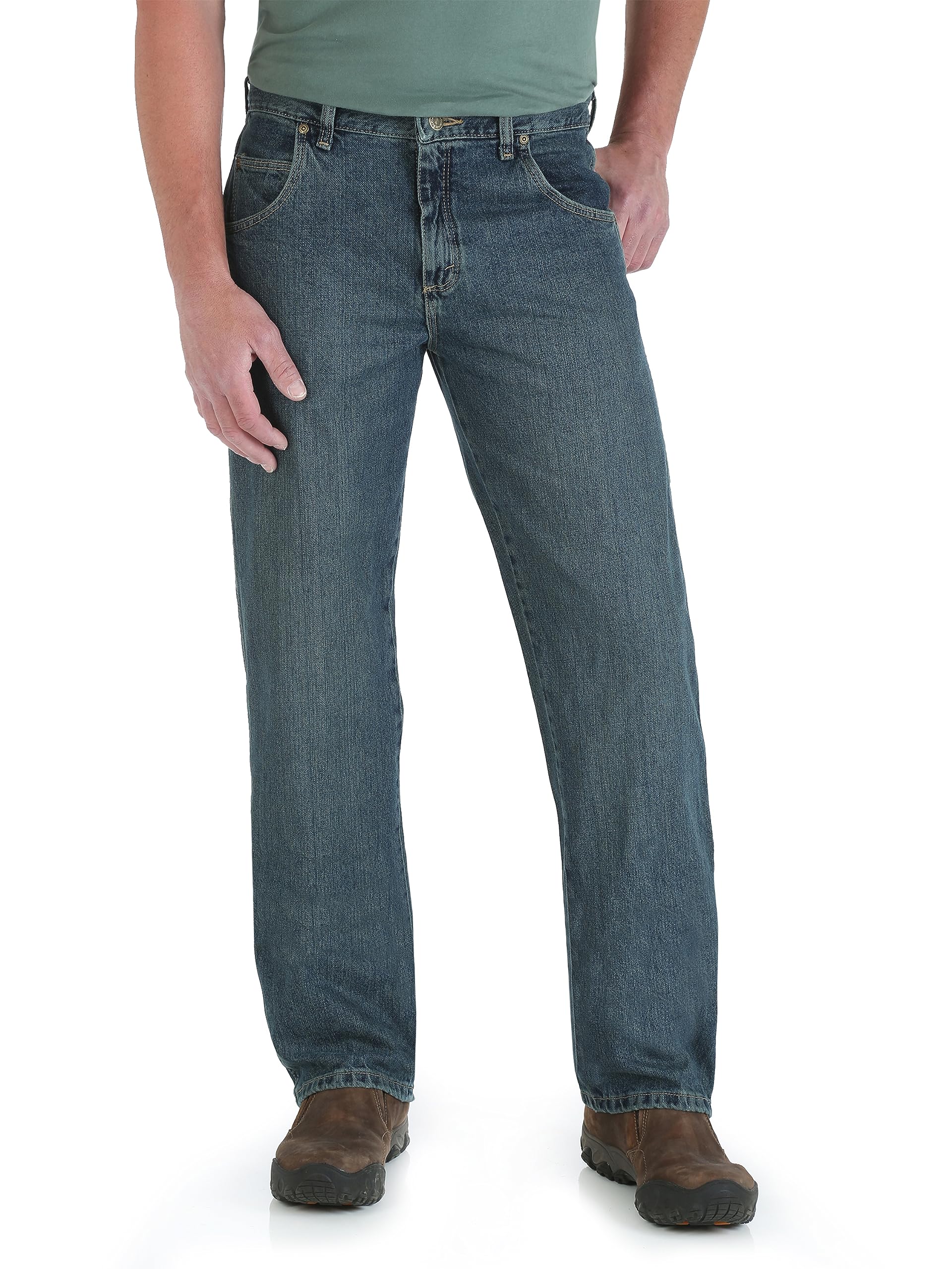 Jeans Wrangler Rugged Wear, Relaxados E Retos Para Homens
