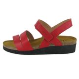 Sandálias Naot Kayla Kiss Red Leather Para Mulheres Tamanho 40-41eu