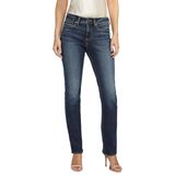 Jeans Silver Jeans Co. Perna Reta Suki Mid Rise Curvy Fit