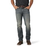 Jeans Wrangler Masculinos Retrô Slim Fit Straight Dark Knight