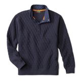 Moletom Orvis Acolchoado Snap Para Homens True Navy Tamanho M