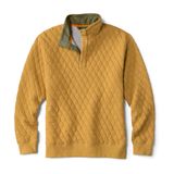 Moletom Masculino Orvis Outdoor Acolchoado Snap — Moletom Estilo Gola Única Para Homens Com Carcela De Quatro Botões, Pilsner — Gg