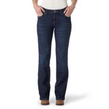 Bota Feminina Jean Wrangler Q-baby De Cintura Média Com Corte De Bota Scootin