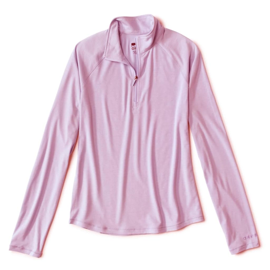 Camisa Feminina Orvis Dricast Quarter Zip Spring Lilac - S