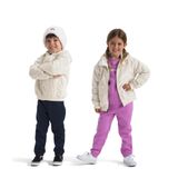 Moletom Com Capuz Para Crianças The North Face Osito Com Zíper Completo White Dune - 2