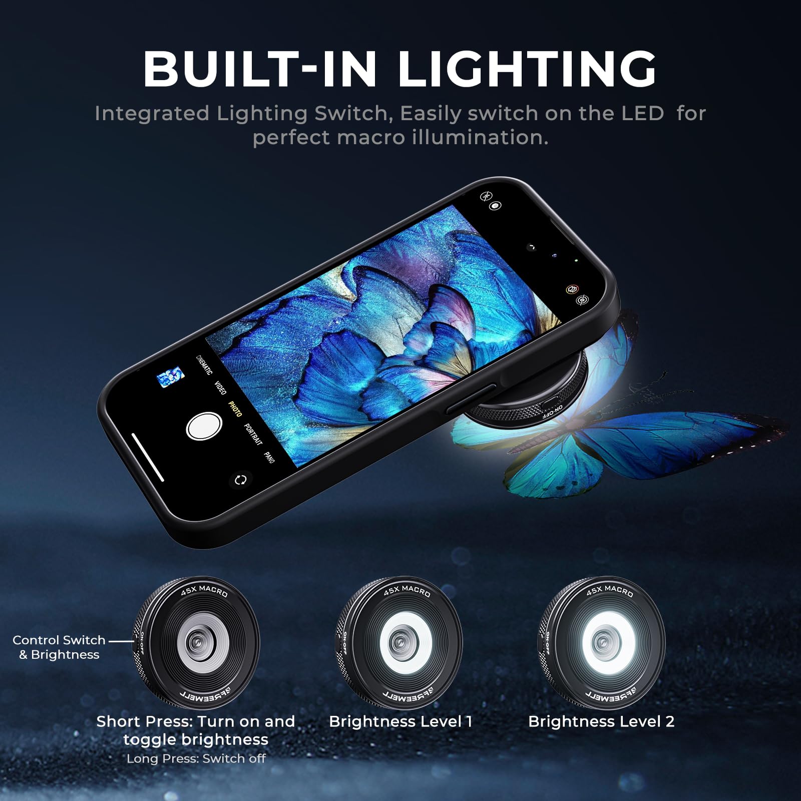 Lente Macro Freewell 45x Para Smartphones Iphone Samsung - Carrefour