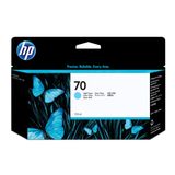 Cartucho De Tinta Hp 70 Light Cyan 130ml C9390a Para Impressoras Designjet