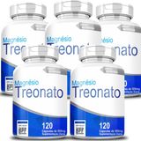 Magnésio Treonato 120 Cápsulas Kit 05 Unidades